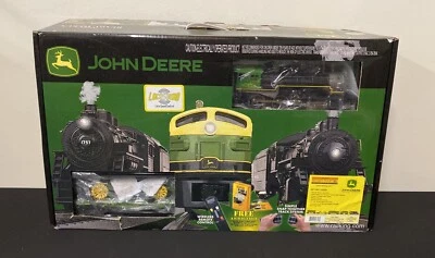 MTH 30-4094-0 John Deere O Gauge 4-6-0 Steam RTR Train Set Locomotive Sounds - Image 1 of 4