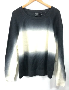 Harley Davidson Sweater Womens Large 12/14 Black Label Knit Gradient Crew Neck - Picture 1 of 9