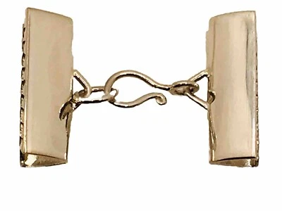 Premium Rio Grande Sterling Silver Clasp 30x19mm With Crimp Ends - Image 1 of 4