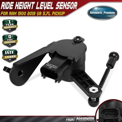 Sensor de nivel de altura negro para pasajero delantero para RAM 1500 2019 V8 5,7 L 68277070AD Foto 1 de 4