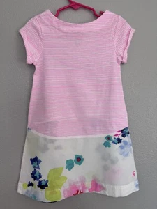 Joules Pink Floral Summer Dress Girls Size  3 -4 Years - Picture 1 of 10