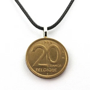 Collier pièce de monnaie Belgique 20 francs - Albert II - Foto 1 di 1