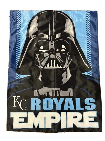 KANSAS CITY ROYALS EMPIRE STRIKES BACK DARTH VADER FLAG 27 X 36 Cover