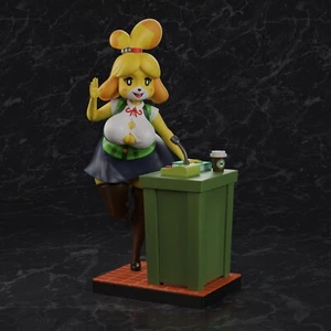 Isabelle - bemalt oder Bausatz - entworfen von PolyBitsArt - Bild 1 von 1