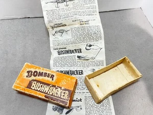 Vintage Bomber Bushwacker SpinnerBait Lure Box With Paperwork No Lure - Picture 1 of 3