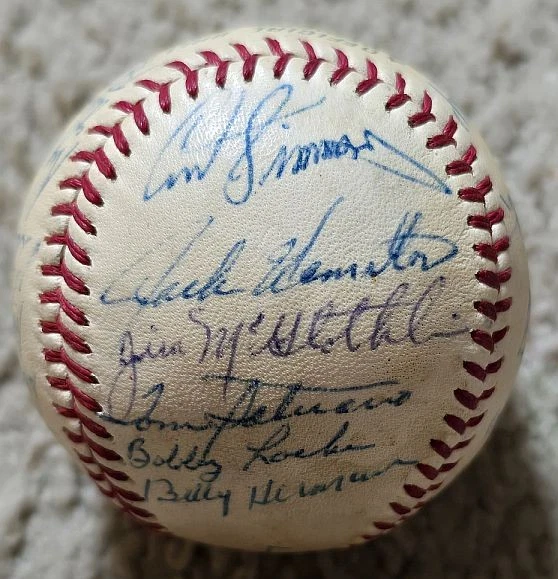 1967 California Angels Team Signed AUTO American League Joe Cronin Baseball  LOA - Image 1 of 4