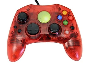 Controller di ricambio per Xbox originale rosso trasparente by dispositivi Mars 5Z - Foto 1 di 3
