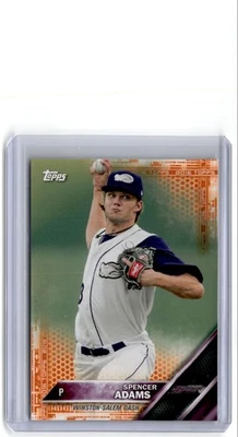 2016 Topps Pro Debut Orange Spencer Adams 10/25 Winston-Salem Dash #24 - Image 1 of 2