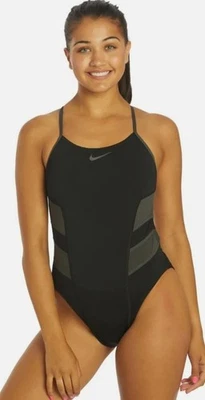 Nike Women Size 12 HydraStrong Colorblock Cutout One Piece Swimsuit 38/WMN 12 - Image 1 of 4