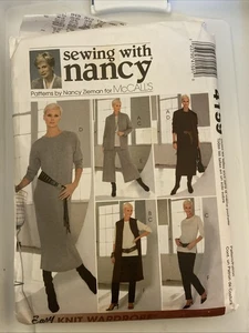 McCall cucito con giacca o gilet Nancy, top, abito, modello culottes 4159 TG 8-22 - Foto 1 di 3