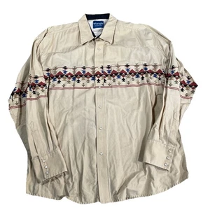 Wrangler Hemd Herren Gr. 2XL Brushpopper Pearl Snap Aztec Western Langarm - Bild 1 von 14
