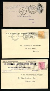 LOT 31020 DREI GEBRAUCHTE POSTKARTEN QUEEN VICTORIA UND KING GEORGE V KANADA - Bild 1 von 2