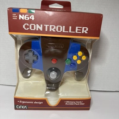 CIRKA D brown Controller Control Pad Gamepad  for N64 Nintendo 64 #M13 - Image 1 of 4