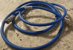 12G HD SDI Cable Mini RG59 - BNC to BNC - 5 Feet Blue - Zdjęcie 1 z 3
