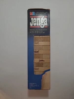 Milton Bradley Jenga Vintage 1986 Classic Wooden Block Game Super Clean Blocks - Image 1 of 4