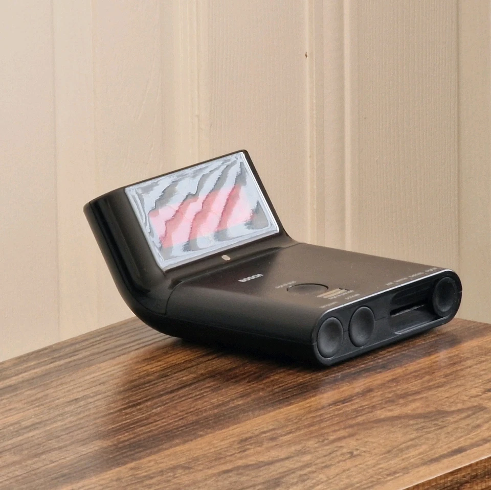 Bosch Electronic Alarm Clock / Space Age / Modernist / Red / Black / Vintage  - Image 1 of 4