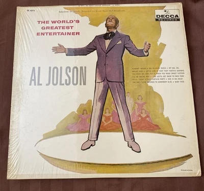 Al Jolson - The World's Greatest Entertainer Lp Mono DL 9074 Decca In Shrink - Image 1 of 4