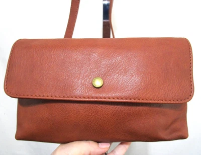 Riñonera de cuero sintético marrón hilo universal 28"-42" Foto 1 de 4