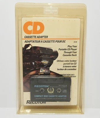 Recoton Portable Compact Disc CD Cassette Adapter CD-20 Audio 1993 NEW - Image 1 of 4