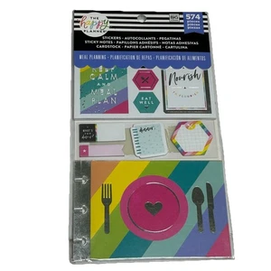 The Happy Planner Meal Planning Stickers Sticky Notes Cardstock 574 Pieces New - Picture 1 of 3