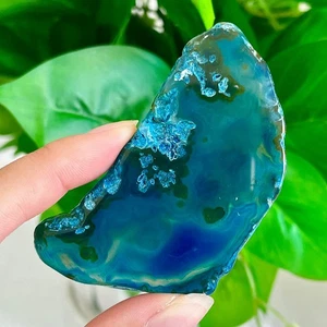 26g schöne Achat Geode Druzy Scheibe Extra Edelstein - Bild 1 von 19