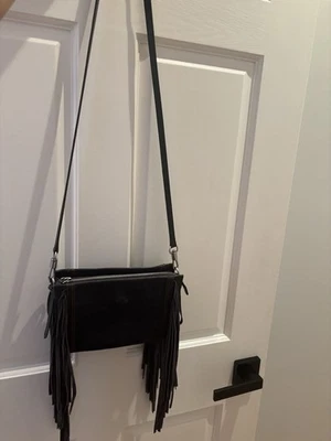 2690$ GIVENCHY GV3 蓝色流苏麂皮绒单肩包/斜挎包/优秀 cond — 第 1/4 张图片