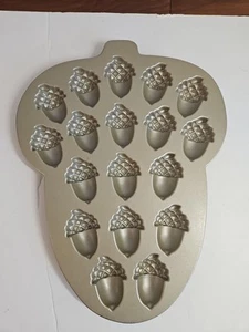 Nordic Ware USA Acorn Shaped Cakelet Pan 18 Acorn Shaped Holes Fall Desserts - Picture 1 of 6