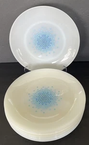 Fire King Blau Mosaik Speiseteller 8er Set Anchor Hocking 10 Zoll Vintage - Bild 1 von 18