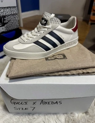 Adidas X Gucci Gazelle Sneakers Women 7 Men 6 NEW! HQ8849 - Image 1 of 4