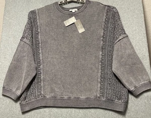 J Jill Pure Jill Elements Collection Sweater Women’s Gray Pullover NWT Size XL - Picture 1 of 9