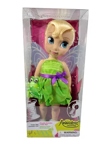 Disney Animators Collection 15 Zoll Tinkerbell Puppe mit Mini Krokodil Plüsch - Bild 1 von 6
