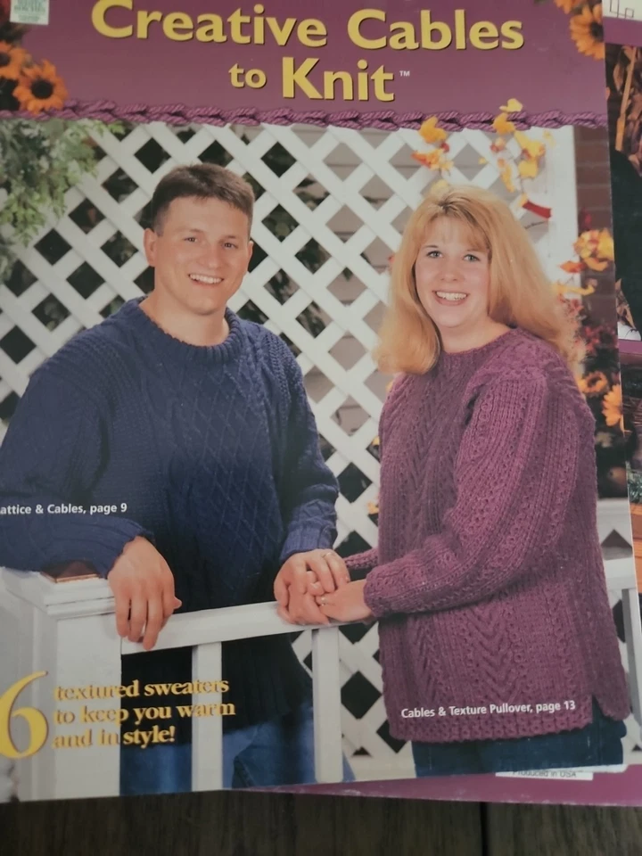 House of White Birches Knitting Book Creative Cables to Knit 6 Sweaters 121009 - Image 1 of 2