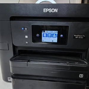 Epson Workforce Pro WF-4730 Printer Black Home Office - Picture 1 of 8