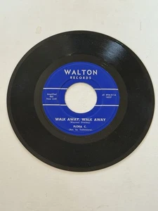 Crude Lofi Rite IN Chick Hillbilly 45 RPM FLORA C Walk Away / A Diary WALTON - Picture 1 of 2