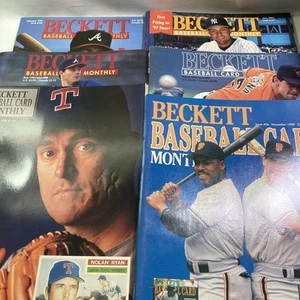 Lot x6 - Beckett Baseball Card Monthly 1989-1997 Vintage - Ryan Maddox Jeter - Picture 1 of 13