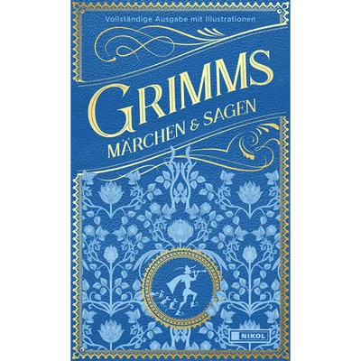 Grimms Märchen und Sagen (vollständige Ausgabe): Cabra-Leder mit zweifarbig ... - Bild 1 von 4