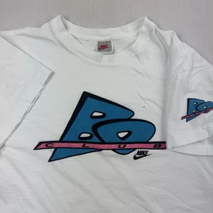 Vintage Bo Club Nike T Shirt YOUTH XL White Sports 90s Bo Jackson Promo USA Made - Picture 1 of 16