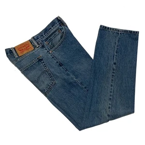 Levi's 505, Medium Wash Straight Leg Red Tab 5 Pocket Jeans, size 38 x 32 - Picture 1 of 6