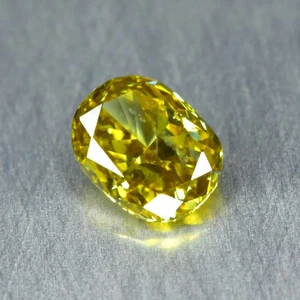 0.14Ct Untreated Fancy Yellow Diamond SI-1 Clarity Loose Diamond - Picture 1 of 2