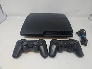 Consola Sony PlayStation 3 - Slim 250 GB Negra - con 2 mandos, ¡probada! - Imagen 1 de 8