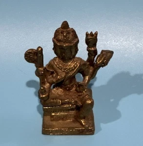 Brahma Brass Miniature Statue - Picture 1 of 4