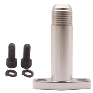 Aluminum Turbo Oil Drain Return Flange Extension AN10 for Garrett GT28 GT30 GT35 - Picture 1 of 11