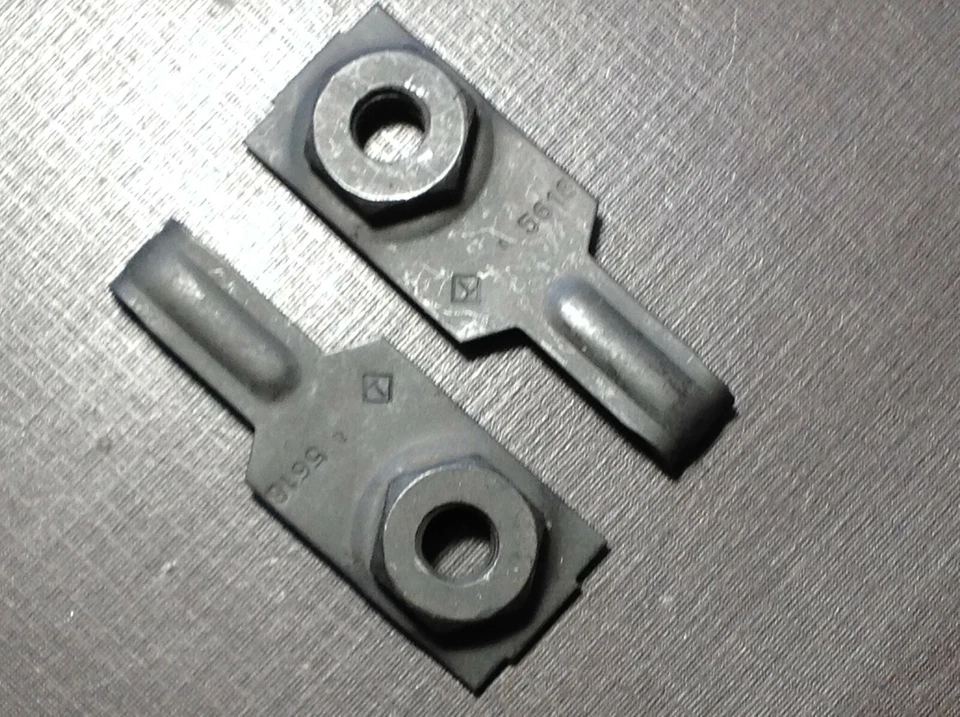 2 pcs NORS stabilizer bracket 5/16-18 nuts 1965-1972 Ford Galaxie LTD 379913-S - Image 1 of 4