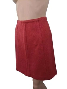 Vintage 60s Tomato Red Skirt 23 Waist XS XXS Junior Bazaar - Picture 1 of 6