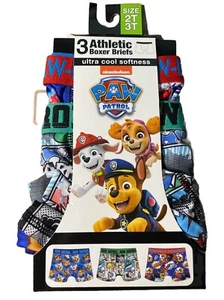 Paw Patrol Size 2T/3T Ultra Cool Softness 3 Athletic Boxer Briefs - Picture 1 of 2