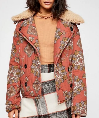 Abrigo Free People Nuevo Con Etiquetas Grande L Hermosa Chaqueta Brooke Boho NUEVO Foto 1 de 4