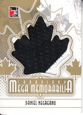 2011 In The Game Canadiana Mega Memorabilia Gold #MM38 Daniel Negreanu/10