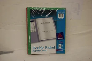 Avery 47345 Double Pocket 3-fastener Report Covers 20 count - Picture 1 of 1