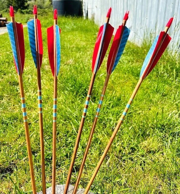 Hunter Deluxe Arrows by Rose City Archery, 11/32" 40-45# 6 Pack - Image 1 of 1