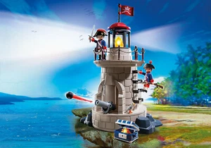 PLAYMOBIL ® 6680 Phare Lumineux avec soldats / Pirates / Neuf - New - Imagen 1 de 5
